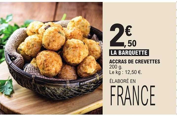 LA BARQUETTE ACCRAS DE CREVETTES
