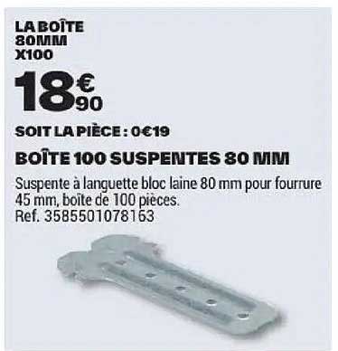 LA BOÎTE 80MM X100