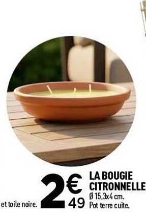 LA BOUGIE CITRONNELLE