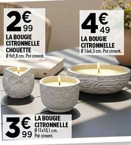 LA BOUGIE CITRONNELLE CHOUETTE