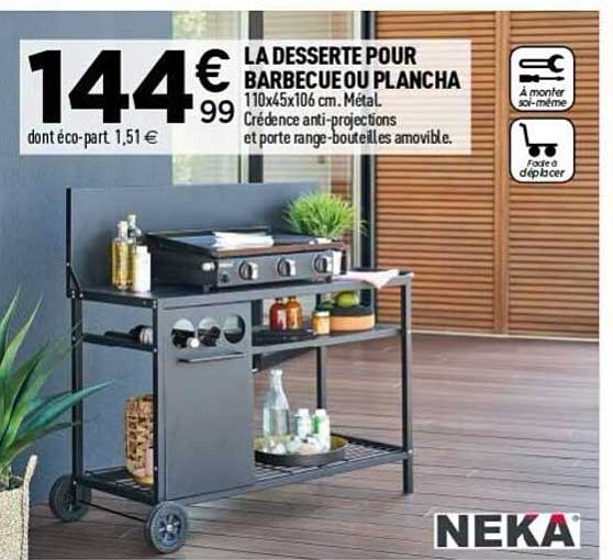 LA DESSERTE POUR BARBECUE OU PLANCHA