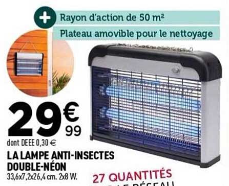 LA LAMPE ANTI-INSECTES DOUBLE-NÉON