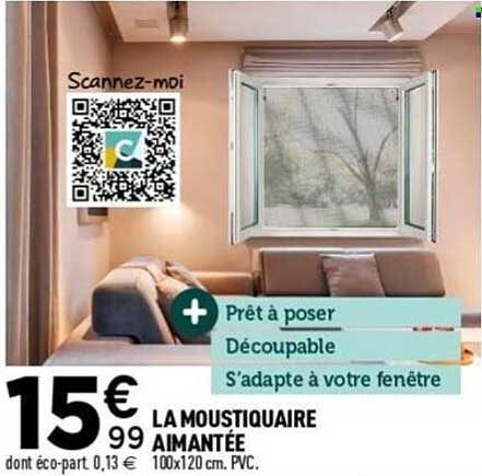 LA MOUSTIQUAIRE AIMANTÉE