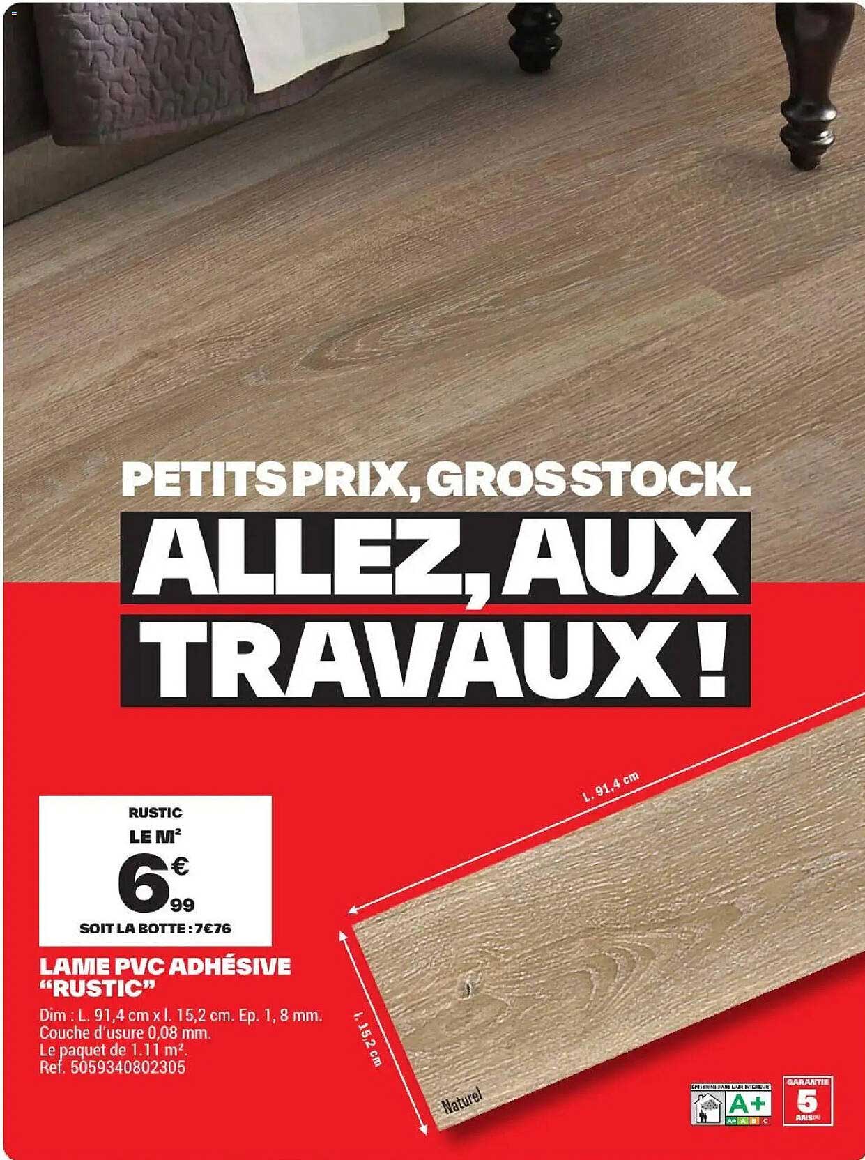 LAME PVC ADHÉSIVE "RUSTIC"