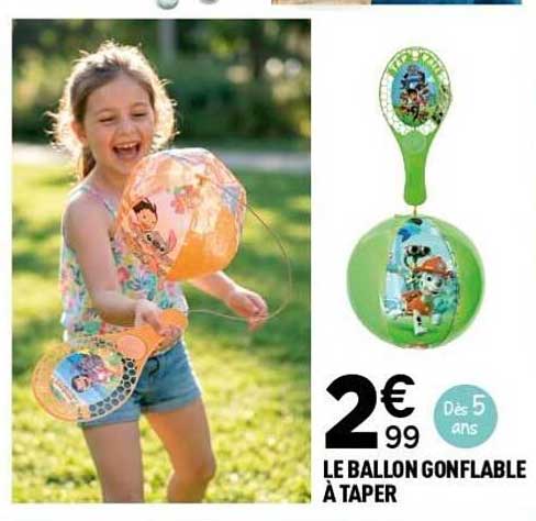 LE BALLON GONFLABLE À TAPER