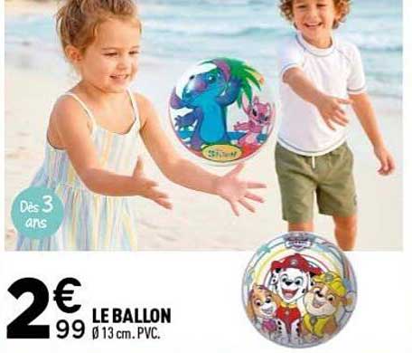 LE BALLON Ø 13 cm. PVC.