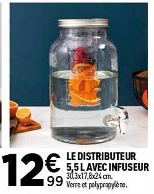 LE DISTRIBUTEUR 5,5L AVEC INFUSEUR