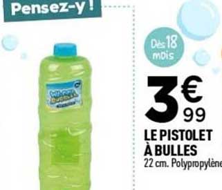 LE PISTOLET À BULLES