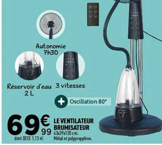 LE VENTILATEUR BRUMISATEUR