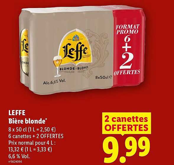 LEFFE Bière blonde*