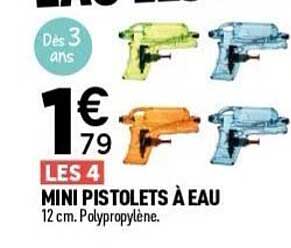 LES 4 MINI PISTOLETS À EAU