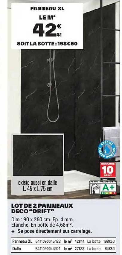 LOT DE 2 PANNEAUX DECO “DRIFT”
