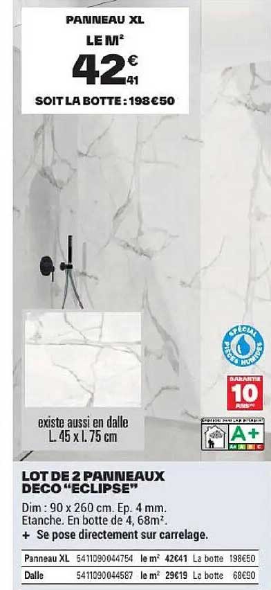 LOT DE 2 PANNEAUX DECO “ECLIPSE”