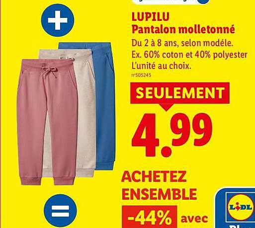 LUPILU Pantalon molletonné