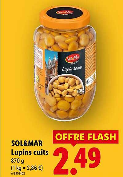Lupins cuits
