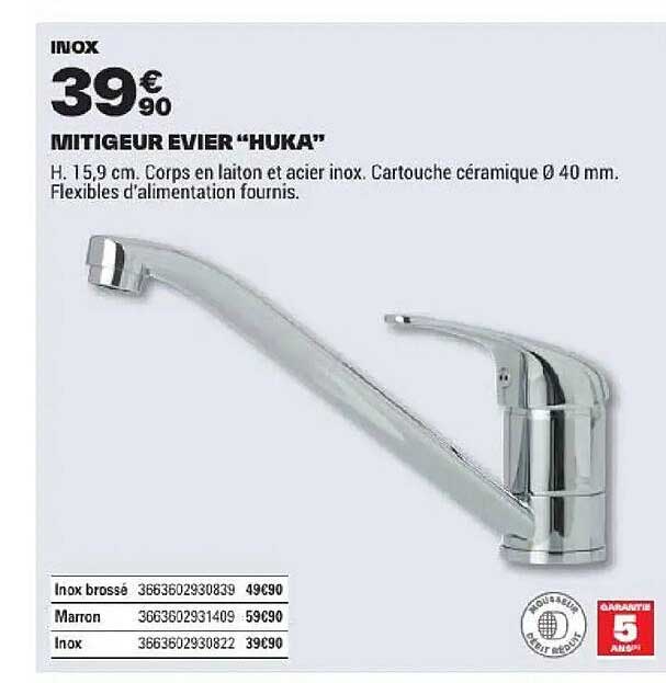 MITIGEUR EVIER "HUKA"