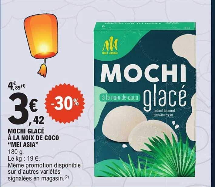 MOCHI GLACÉ À LA NOIX DE COCO “MEI ASIA”