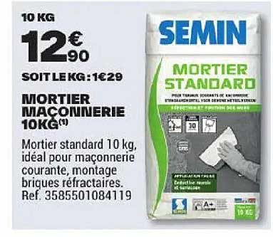 MORTIER MACONNERIE 10KG