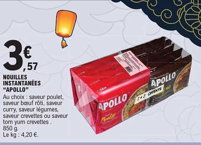 NOUILLES INSTANTANÉES “APOLLO”