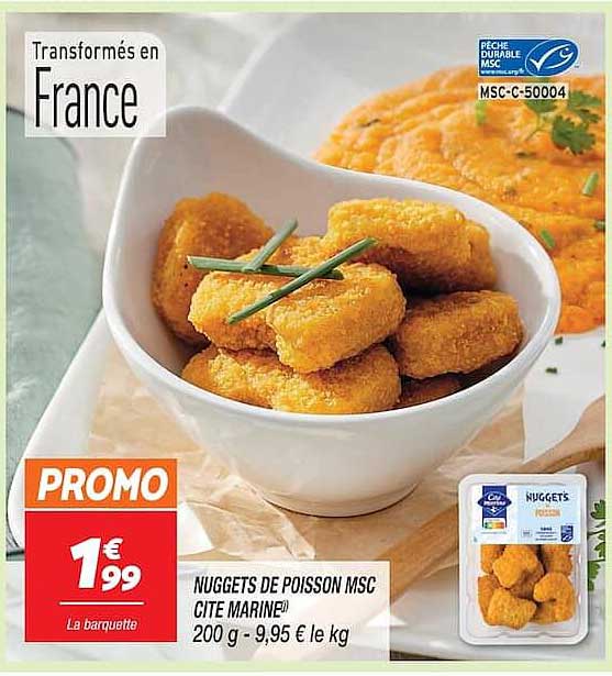NUGGETS DE POISSON MSC CITE MARINE