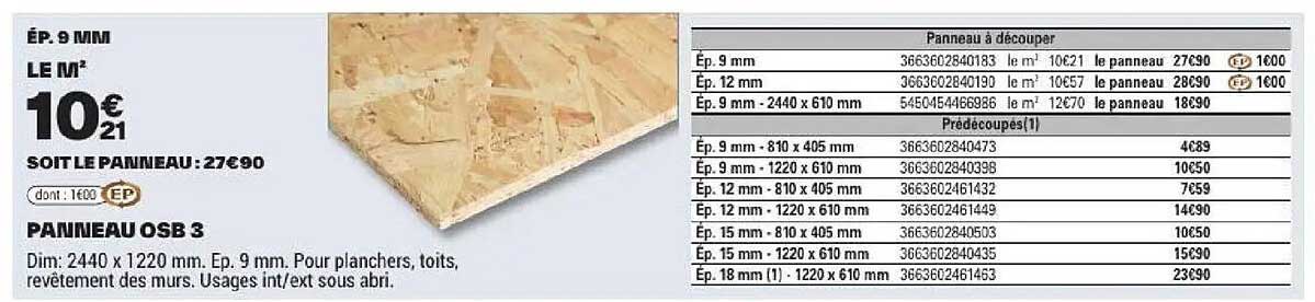PANNEAU OSB 3