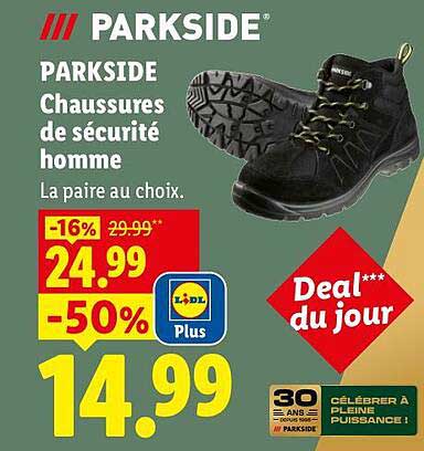 PARKSIDE Chaussures de sécurité homme