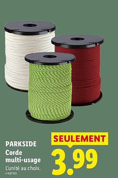 PARKSIDE Corde multi-usage L’unité au choix.