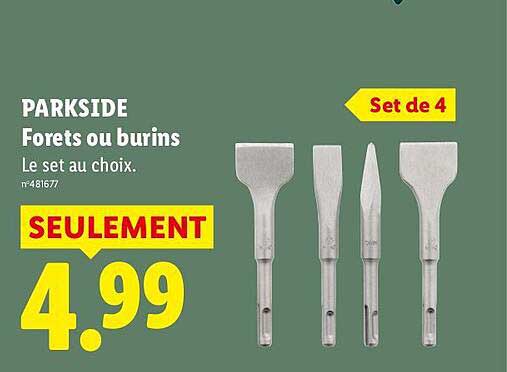 PARKSIDE Forets ou burins
