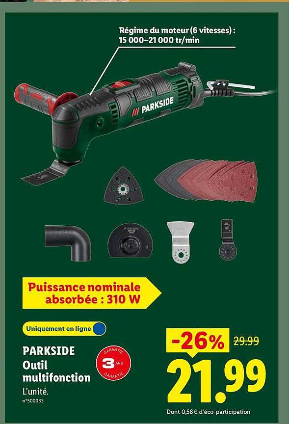 PARKSIDE Outil multifonction