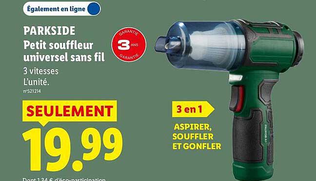 PARKSIDE Petit souffleur universel sans fil