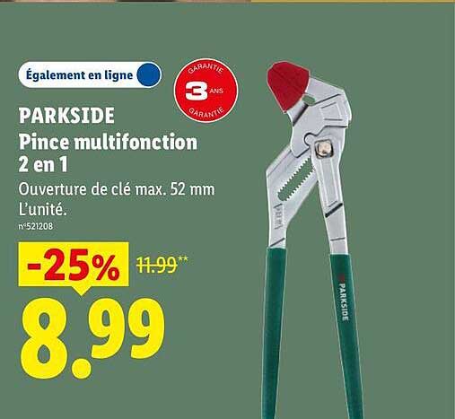 PARKSIDE Pince multifonction 2 en 1