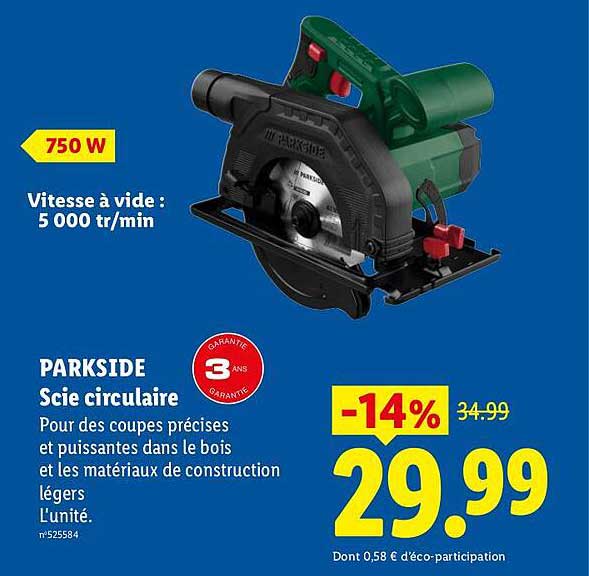 PARKSIDE Scie circulaire