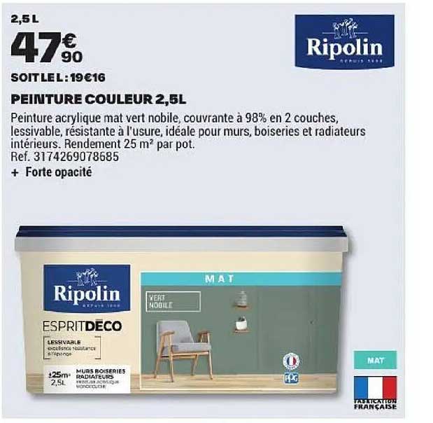 PEINTURE COULEUR 2,5L