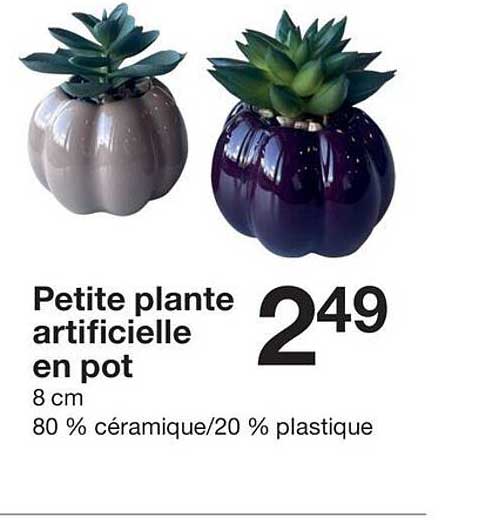 Petite plante artificielle en pot