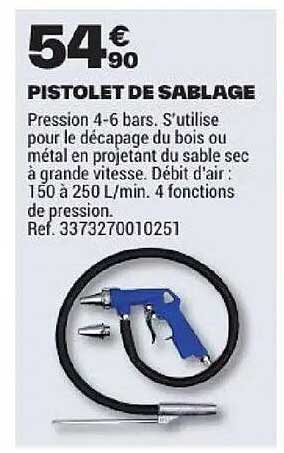 PISTOLET DE SABLAGE