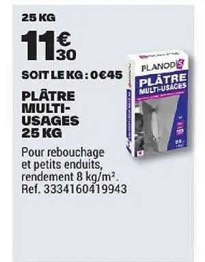 PLÂTRE MULTI USAGES 25 KG