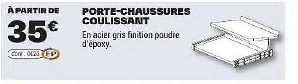 PORTE-CHAUSSURES COULISSANT