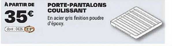 PORTE-PANTALONS COULISSANT