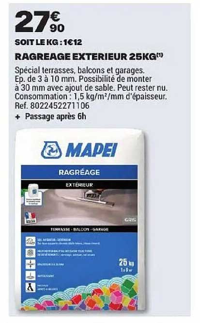 RAGREAGE EXTERIEUR 25KG
