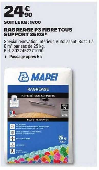 RAGREAGE P3 FIBRE TOUS SUPPORT 25KG