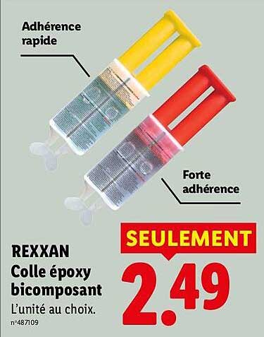 REXXAN Colle époxy bicomposant