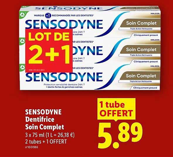 SENSODYNE Dentifrice Soin Complet
