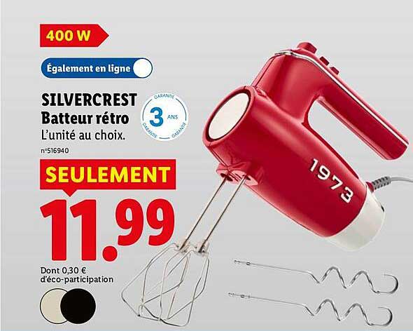 SILVERCREST Batteur rétro