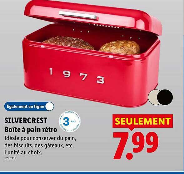 SILVERCREST Boîte à pain rétro