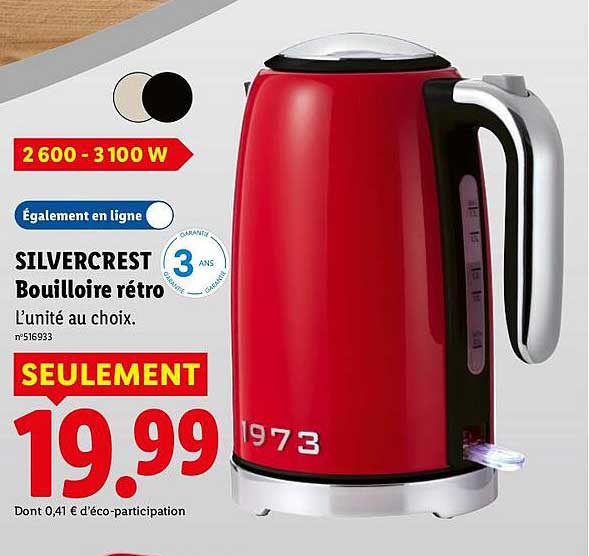 SILVERCREST Bouilloire rétro