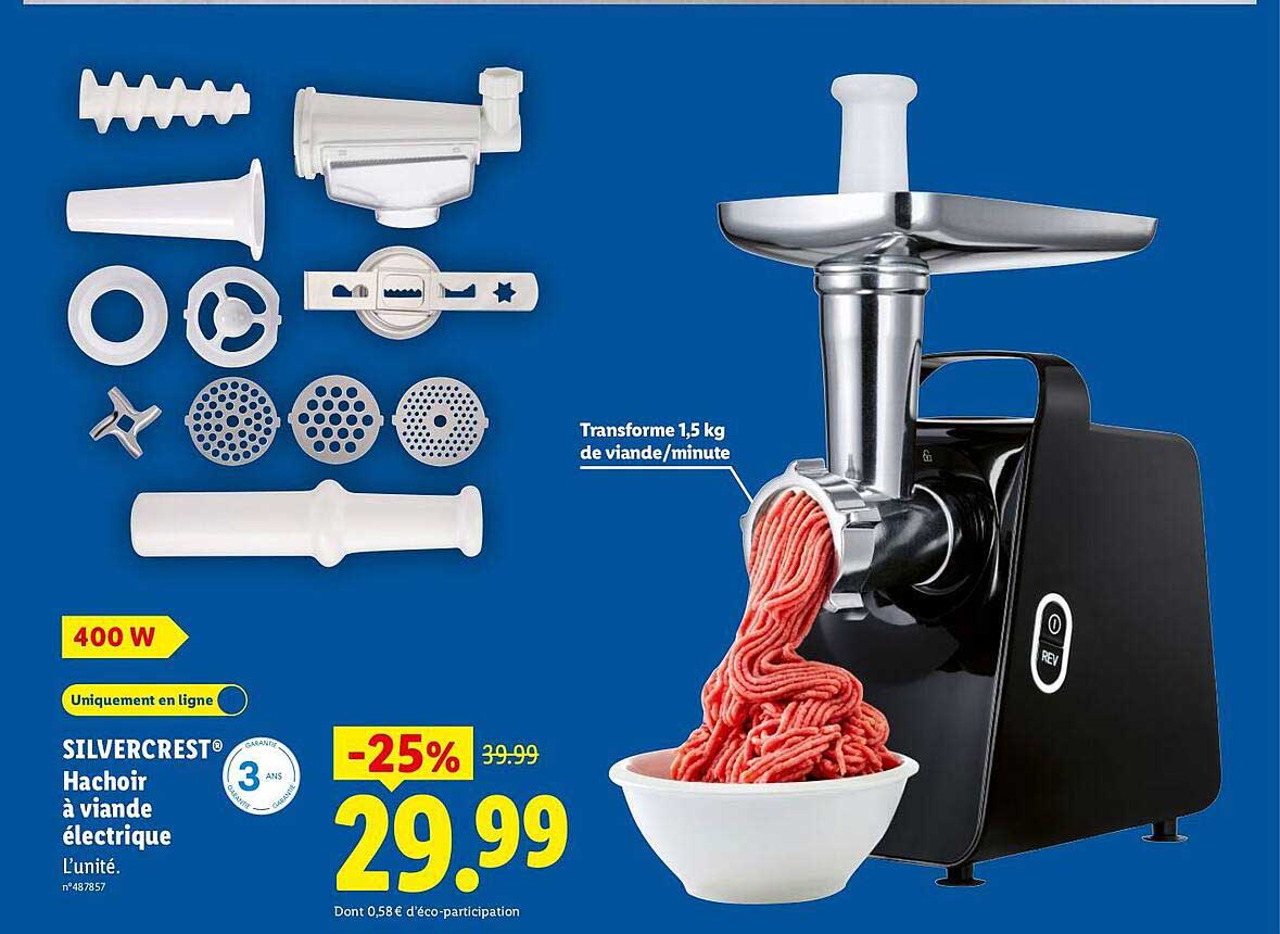 SILVERCREST® Hachoir à viande électrique
