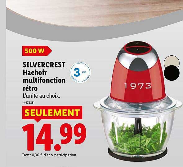 SILVERCREST Hachoir multifonction rétro