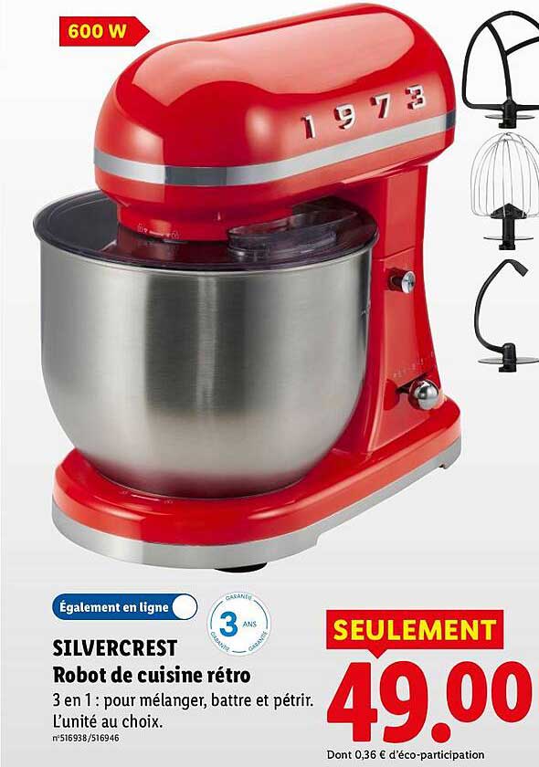 SILVERCREST Robot de cuisine rétro