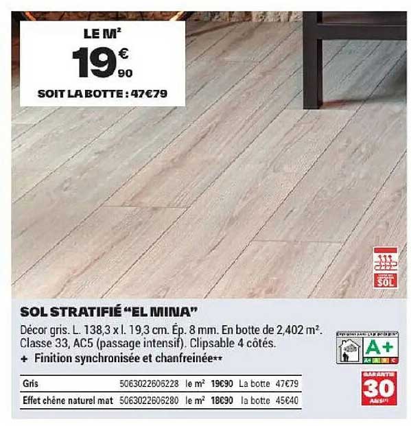 SOL STRATIFIÉ “EL MINA”