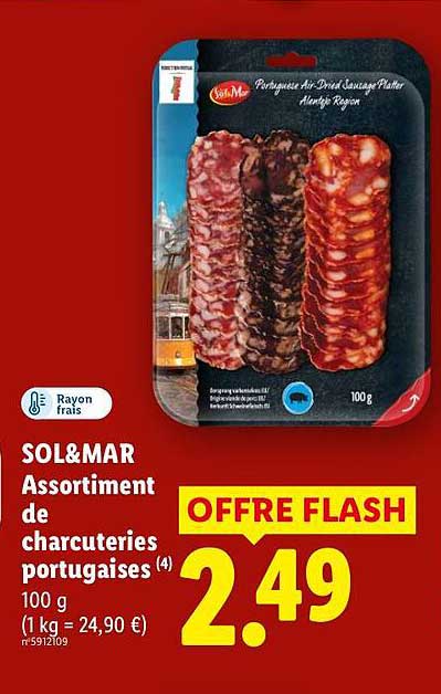SOL&MAR Assortiment de charcuteries portugaises